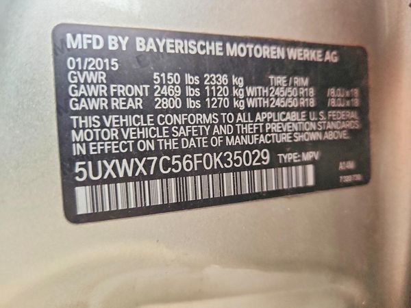 2015 BMW X3 xDrive35i