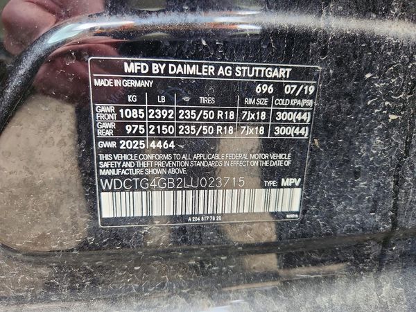 2020 MERCEDES-BENZ GLA GLA250-4M
