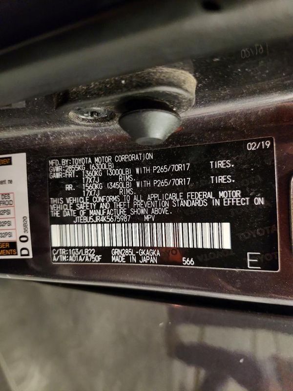 2019 TOYOTA 4RUNNER