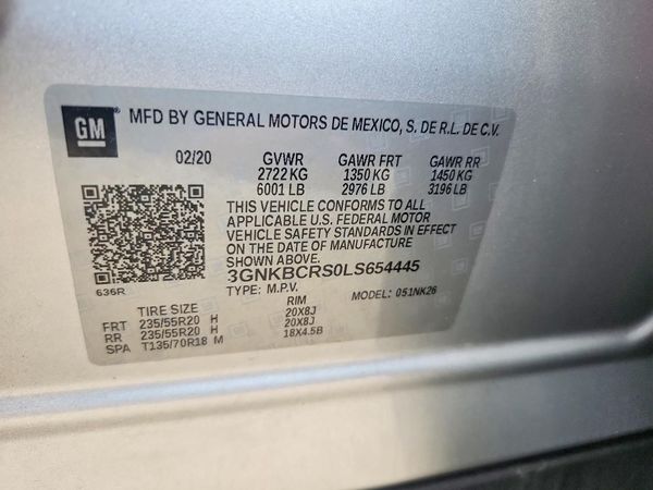 2020 CHEVROLET BLAZER 2LT
