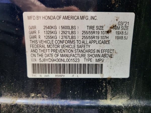 2022 ACURA MDX