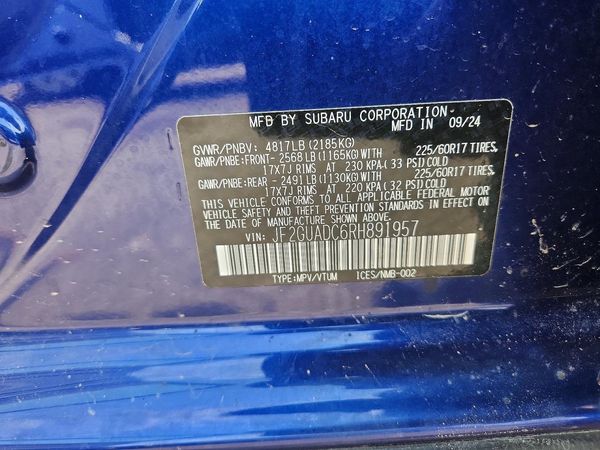 2024 SUBARU CROSSTREK Premium