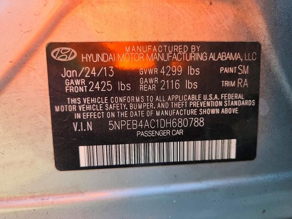 2013 HYUNDAI SONATA GLS/ GLS Popular