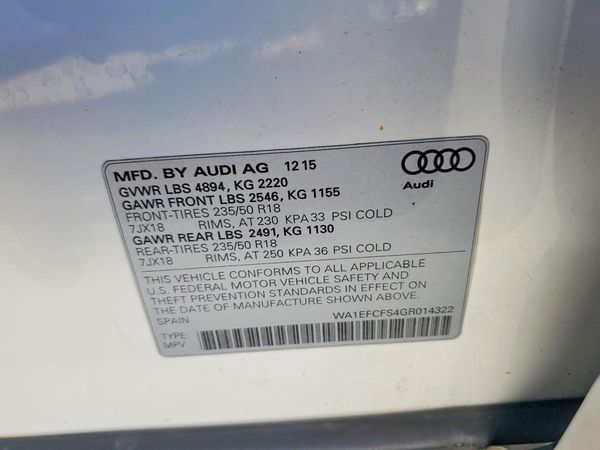 2016 AUDI Q3 quattro Premium Plus