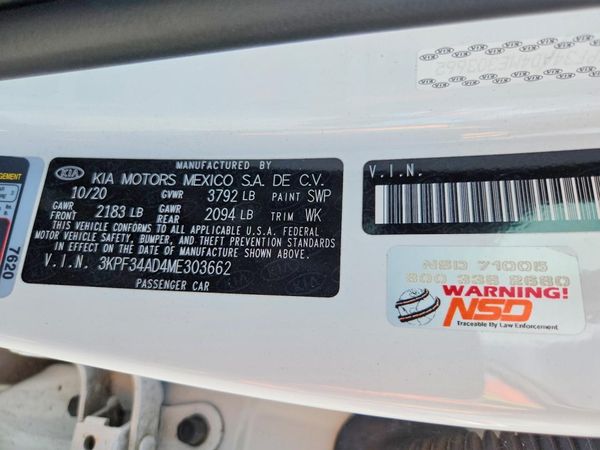 2021 KIA FORTE