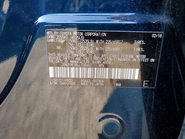 2018 TOYOTA RAV4 LE