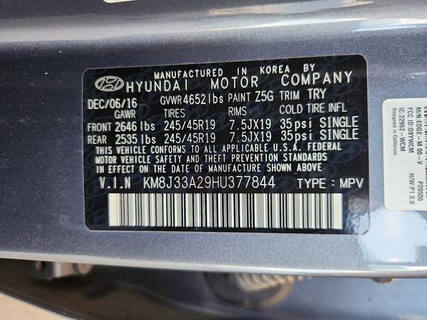 2017 HYUNDAI TUCSON