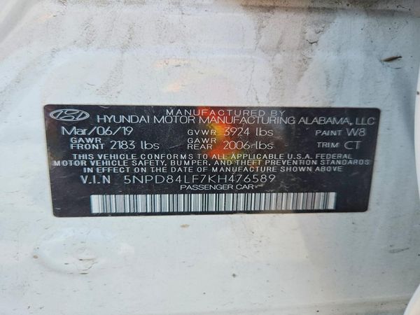 2019 HYUNDAI ELANTRA