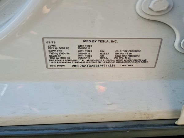 2023 TESLA MODEL Y