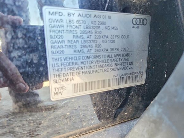2017 AUDI Q7 quattro Premium Plus