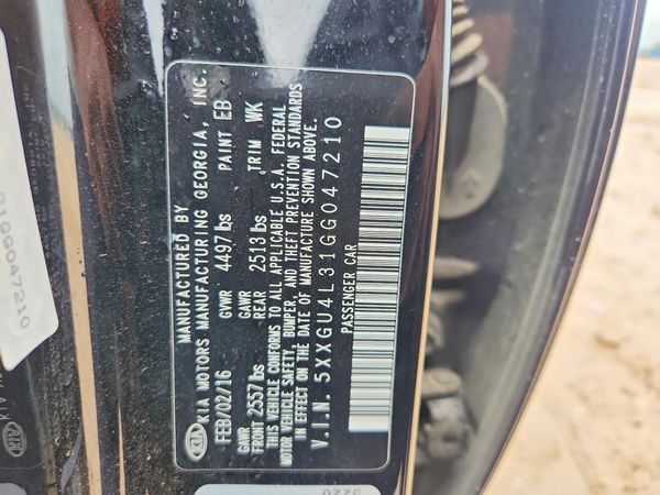 2016 KIA OPTIMA GLS, JSL
