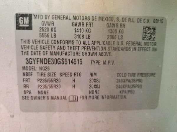 2016 CADILLAC SRX Premium