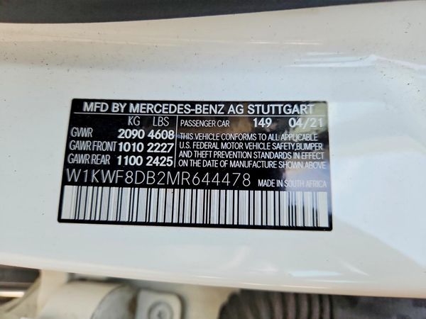 2021 MERCEDES-BENZ C