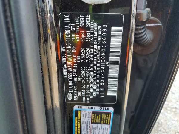 2021 KIA TELLURIDE EX