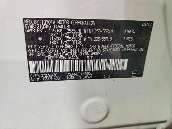 2017 TOYOTA RAV4 Ltd/SE Platinum