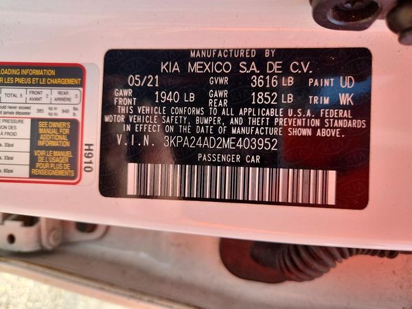 2021 KIA RIO