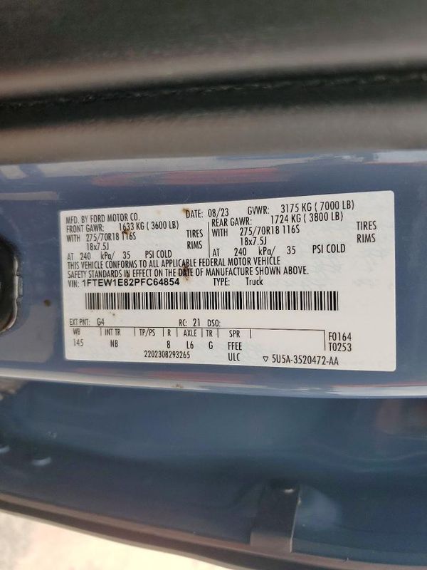 2023 FORD F150 SuperCrew