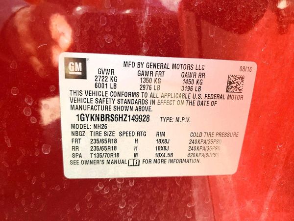 2017 CADILLAC XT5 Luxury