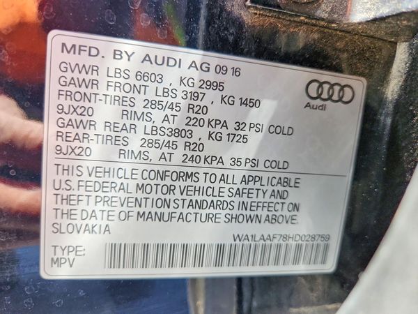 2017 AUDI Q7