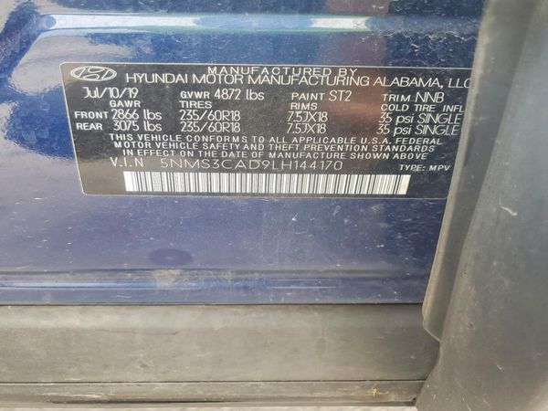 2020 HYUNDAI SANTA FE SEL
