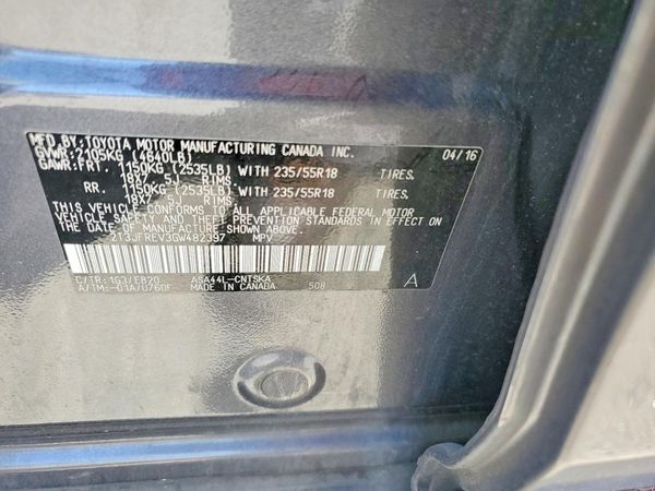 2016 TOYOTA RAV4 SE (S Grade)