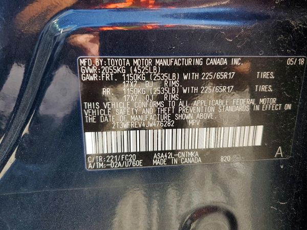 2018 TOYOTA RAV4 Adventure/XLE