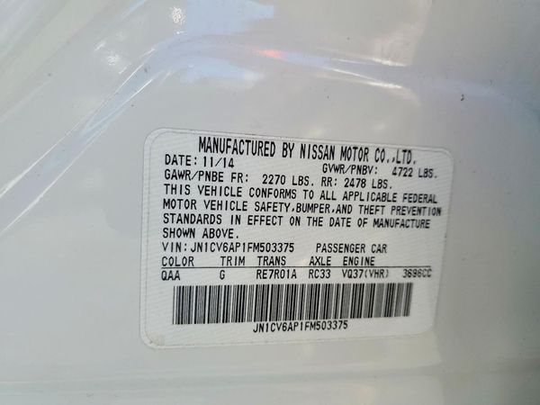 2015 INFINITI Q40