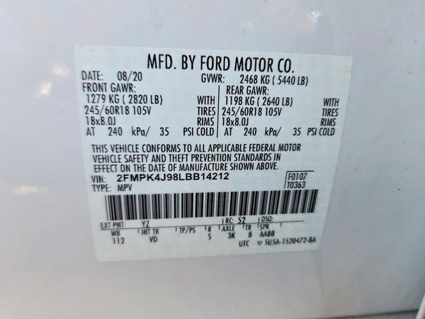 2020 FORD EDGE SEL