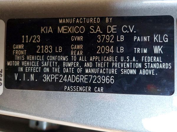 2024 KIA FORTE LX, LXS