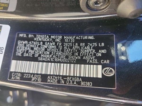 2021 LEXUS ES 300h Premium