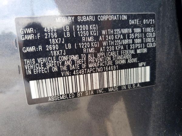 2021 SUBARU OUTBACK