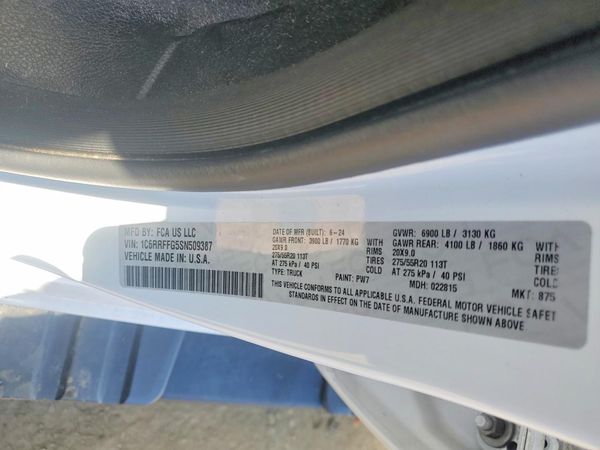 2025 RAM 1500