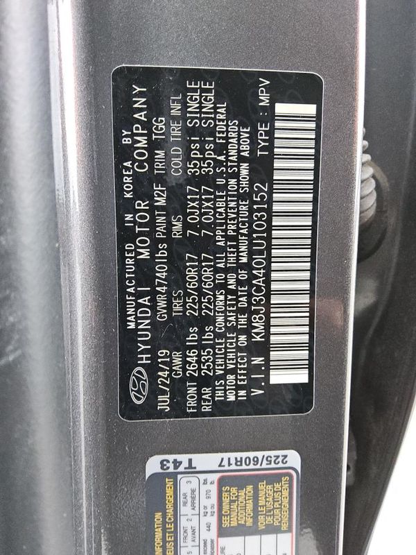 2020 HYUNDAI TUCSON