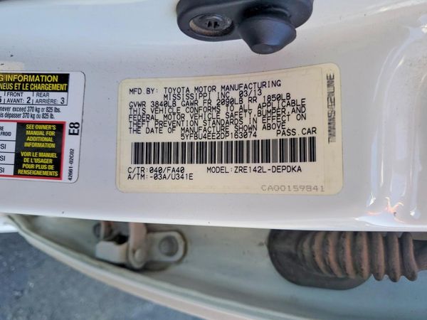 2013 TOYOTA COROLLA