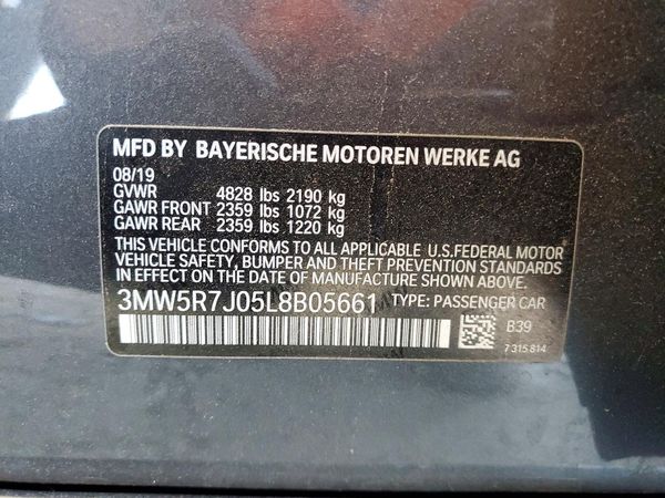 2020 BMW 330XI xDrive NA