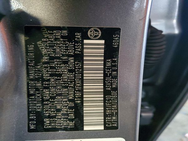 2015 TOYOTA CAMRY