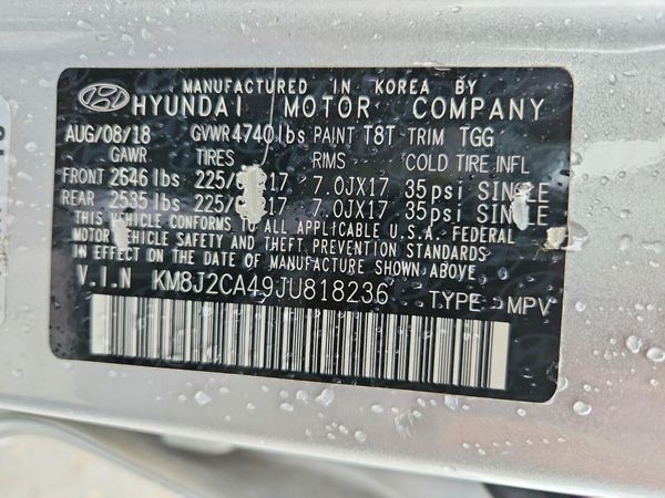 2018 HYUNDAI TUCSON SE Standard
