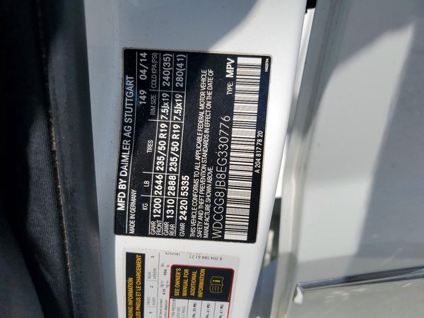 2014 MERCEDES-BENZ GLK GLK350 4-MATIC