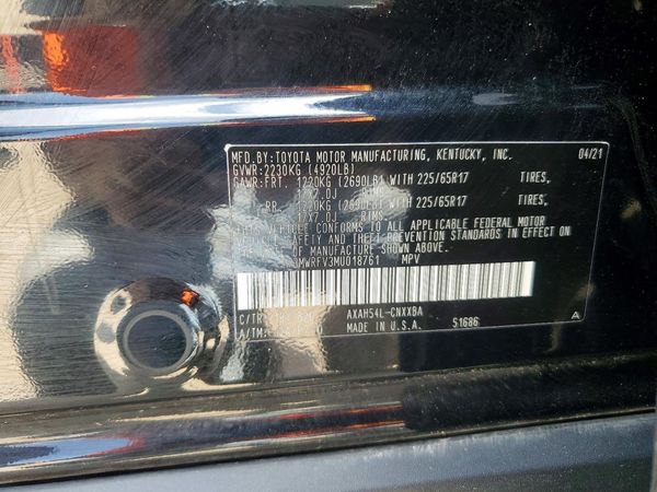 2021 TOYOTA RAV4 LE HV