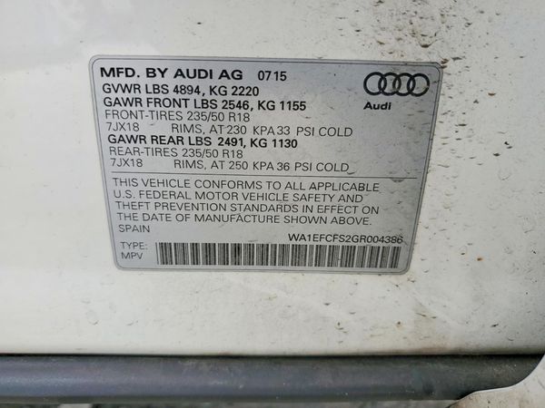 2016 AUDI Q3 quattro Premium Plus