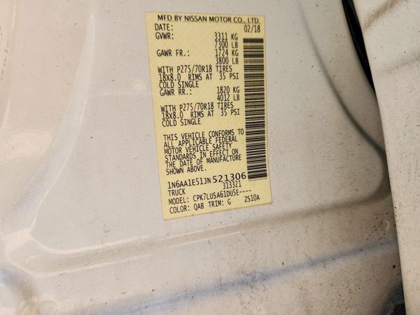 2018 NISSAN TITAN