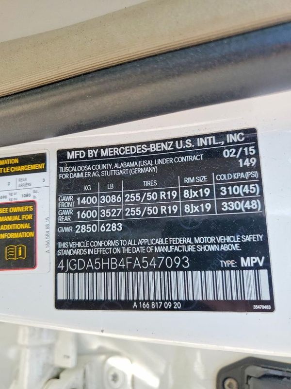 2015 MERCEDES-BENZ ML