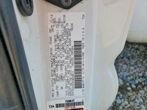 2014 TOYOTA TACOMA Delux Grade