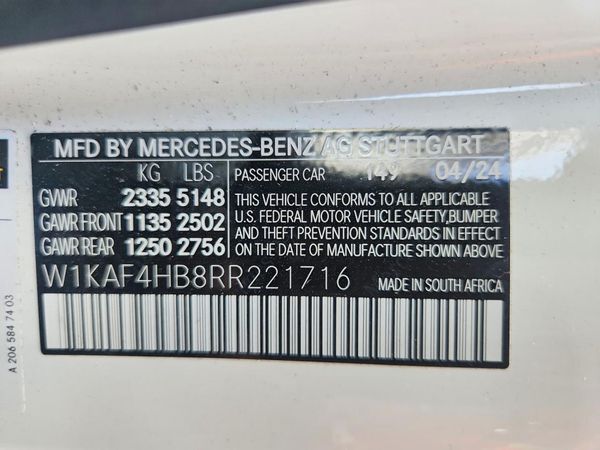 2024 MERCEDES-BENZ C