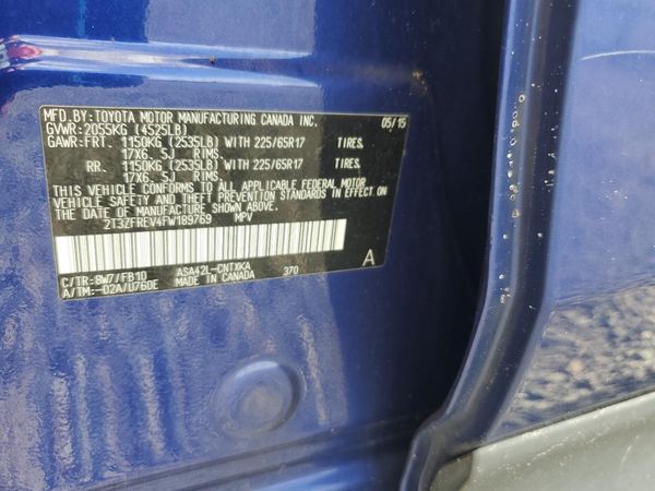 2015 TOYOTA RAV4 LE (X Grade)
