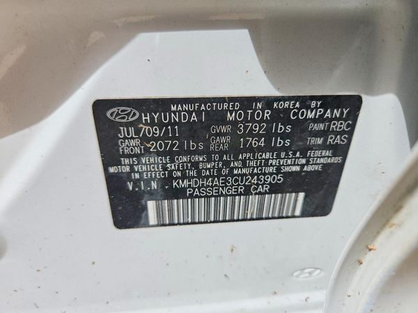 2012 HYUNDAI ELANTRA GLS(Middle grade)