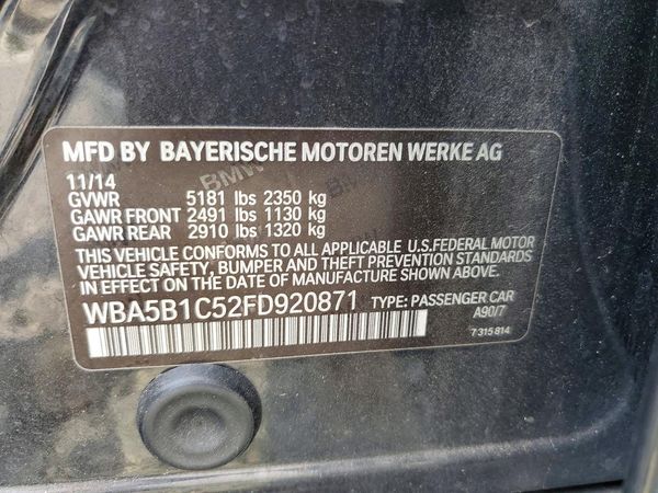 2015 BMW 535