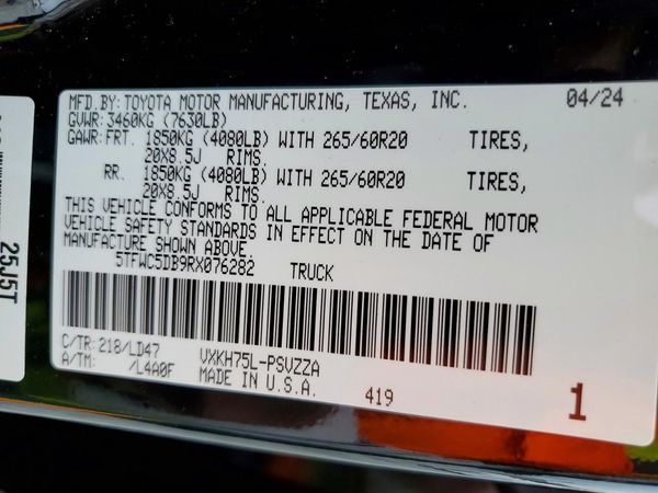 2024 TOYOTA TUNDRA Others