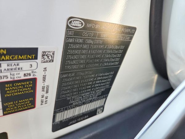 2019 LAND ROVER RANGE ROVER SPORT HSE