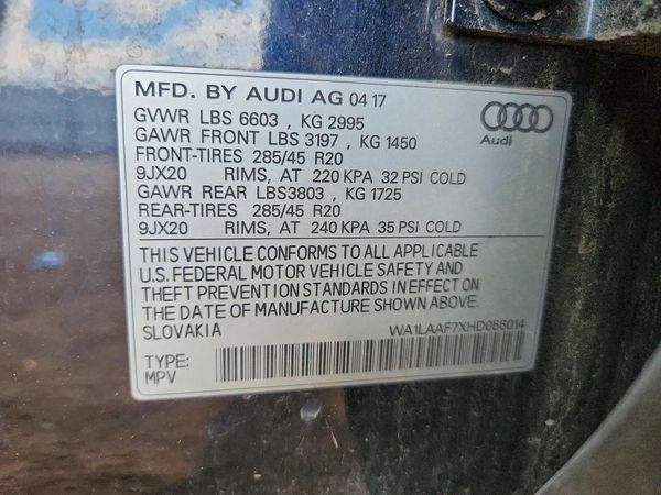 2017 AUDI Q7